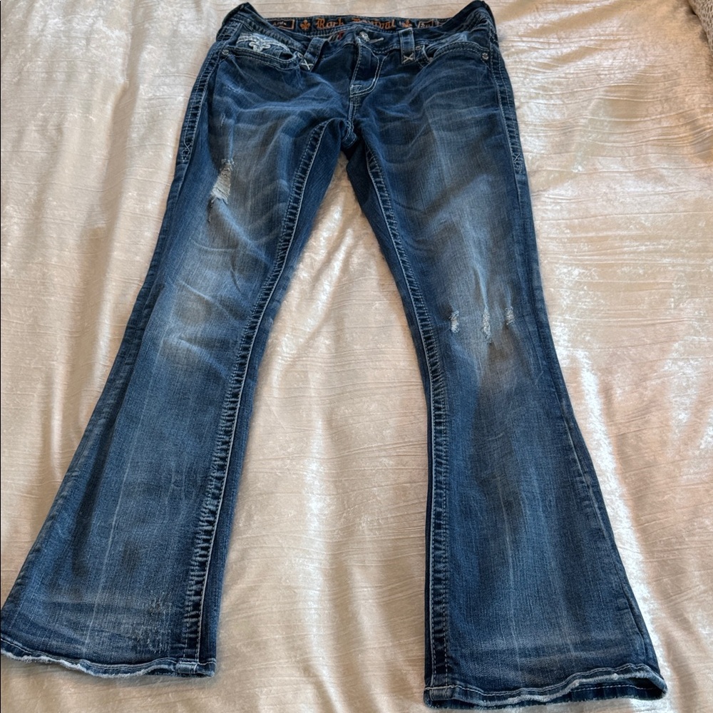 Rock Revival Dark Blue Flare Jeans